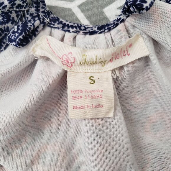 Shrinking Violet strappy racer back multi-color tank top Size Small - Picture 8 of 8